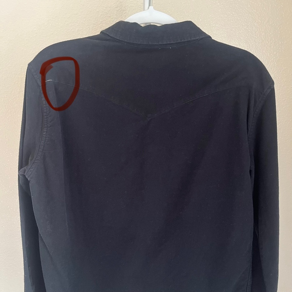 Topo Designs Flannel Mountain Shirt Button Up Long Sleeve Black Size M - Picture 9 of 9